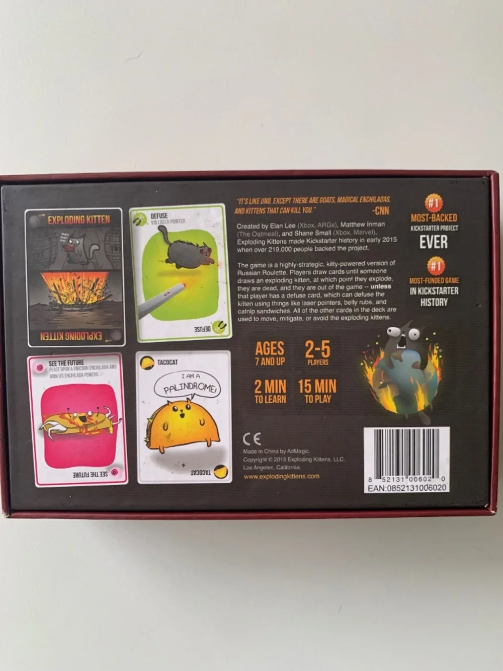 Exploding Kittens A Card Game- Original Edition - Picture 3 of 5